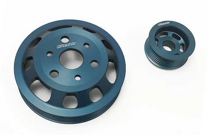 13512112 – GREDDY PERF Pulley Set, For Use With 4U-GSE/ FA20 Engines Anodized Blue With Alternator Pulley/ Water Pump...